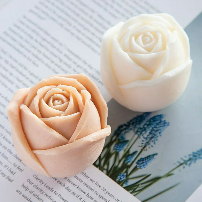 Beespring Flower Bloom Rose Shape Silicone Fondant Soap 3D Cake Molds Cupcake Jelly Candy Chocolate Decoration Baking Tool Moulds