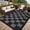 Black Gray, variant on ZACOO 8'x10' Checkerboard Outdoor Rug, Waterproof UV Resistant Patio Mat for Outdoor RV Deck, Black White