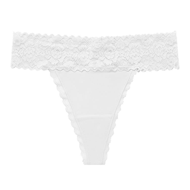 CLZOUD Womens Panties Cheeky White Lace Low Waist Sexi Mature Girls Tight  Ladies Size Sex Lace Trim Spandex Pantys Brief Underwear for Women 