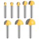 thumbnail image 1 of Juego de brocas para fresadora UTRUSTTO Cove Box, 8 unidades, vástago de carburo de 1/4 de pulgada, 1 of 5