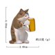 thumbnail image 3 of Set de figuritas de cerveza, bonita escultura de PVC para decoración de jardín de gatos, 3 of 3