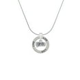 thumbnail image 2 of Delight Jewelry Silvertone Text Chat - gr8 - Great - Live Ring Charm Necklace, 18", 2 of 4