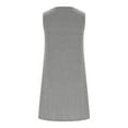 thumbnail image 5 of SERTG Kids Girls Sleeveless Solid Color Dress with Pocket Waist Spring Summer Fashion Dance Practice Comfort Fit Children Casual Dress(Gray,14 Years), 5 of 9