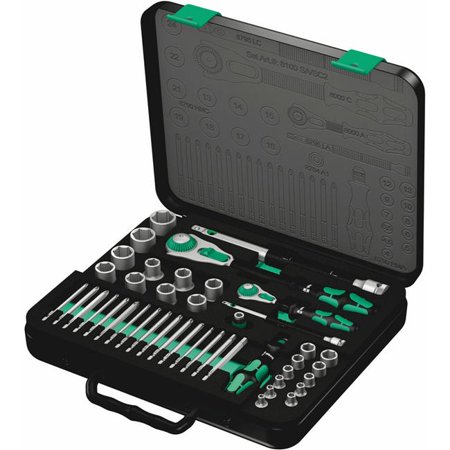 

Wera 05160785001 Zyklop Metric 0.25 & 0.5 in. Drive Speed Ratchet Socket & Bit Set - 43 Piece