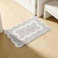thumbnail image 6 of Scalloped Rug Ivory Wool Indoor Area Rug, Soft Scalloped Area Rug for Dining Room Decor, 6 of 10