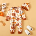 thumbnail image 2 of Futezty Toddler Boys Girls Clothes Fall Winter Outfit Sets, Baby Outfits Long Sleeve Round Neck Animal Elastic Waist 6M 1T 2T 3T 4T 5T 3PCS Thanksgiving, 2 of 9