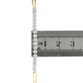 thumbnail image 6 of 10K Yellow Gold Round Diamond Rolo Link 3mm Statement Tennis 7" Bracelet 1/2 CT., 6 of 7