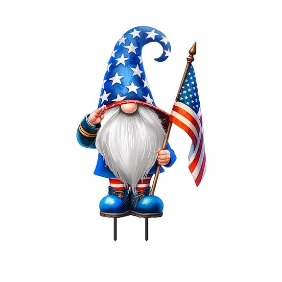 Briarwood Lane Everyday Metal Art 32x14 Saluting Gnome Metal Art
