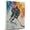 Barbado Da Terceira, variant on Greyhound Dog Stretched Canvas Size 8x12 – Ice Hockey Theme Dog Art for Wall, Greyhound Dog Playing Ice Hockey Wall Art, Dog Lover Canvas Decor