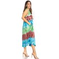 thumbnail image 4 of Sakkas Desert Sun Caftan Dress / Cover Up - Green / Blue - One Size, 4 of 5