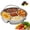 5 Sections, variant on 316 Stainless Steel Divided Plate with Double Handles, Round Divided Dinner Plate with 5 Compartments, Portion Control Tray and Divided Steamer Tray for Vegetables, Fish, Meat and Eggs