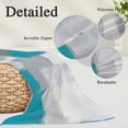 thumbnail image 3 of Blue Abstract Body Pillow Covers 20"x54", Grey Geometric Oil Painting Vintage Gradient Soft Brushed Microfiber Breathable Throw Pillow Covers, Decorative Pillowcase with Zipper for Couch Sofa Bedroom, 3 of 9