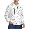 thumbnail image 2 of Fotbe Men's Hoodie with Airplane Pattern - Kangaroo Pocket Pullover Hooded Sweatshirt, Perfect for Daily Wear, Travel, and Home-4X-Large, 2 of 7