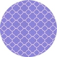 thumbnail image 1 of Ahgly Company Tapis Rond Lavable en Machine Intérieur Transitionnel Bleu Ardoise Clair, 3 Pieds Rond, 1 of 1
