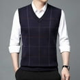 thumbnail image 5 of Dpytoraw Male Knitted Vest Vest V Neck Sleeveless Padded Sweater Vest, 5 of 5