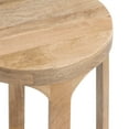 thumbnail image 4 of Kate and Laurel Dahl Wooden Round Drink Table, 12 x 23, Natural Brown, Transitional Boho Circle Wood Accent Pedestal Table for Living Room Plant Stand or Small Bedroom Nightstand, 4 of 8