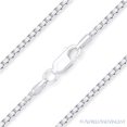thumbnail image 1 of 1.8mm Diamond-Cut Round-Box Chain Necklace in .925 Sterling Silver w/ 14k Yellow Gold, 1 of 2