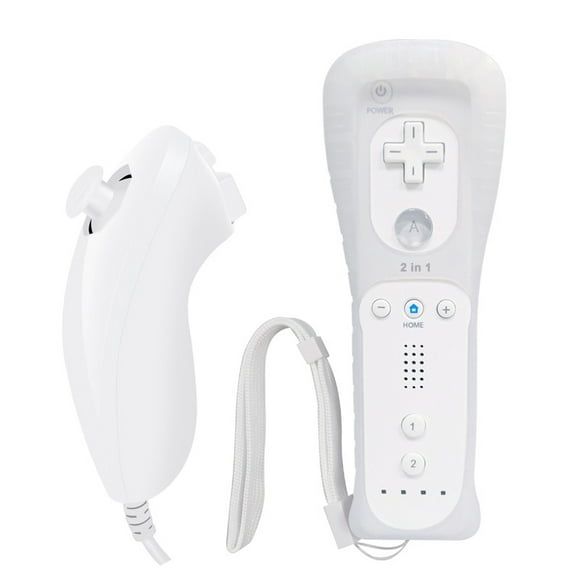 TFixol Wii handle wii left and right handle built-in accelerator 2 in 1 left and right handle factory direct sales advantage shipping White