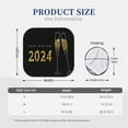 thumbnail image 3 of Bingfone Happy New Year 2024 (2) Print 2-Piece Sun Shade Front Windshield - Foldable Car Front Window Sunshades For Most Sedans Suv Truck - Small, 3 of 7