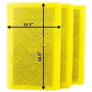 

Pristine Air Cleaner Replacement Filter Pads 16x21 Refills (3 Pack)