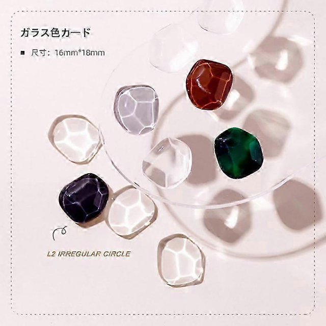 40pcs Clear Nail Glass Color Card Nail Swatches Card Display Chart Gel