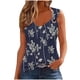 thumbnail image 2 of Puntoco Camiseta sin mangas con cuello cuadrado y estampado para mujer Camiseta holgada sin mangas, 2 of 3