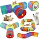 thumbnail image 2 of Cats Foldable Play Tunnel Tube Toy Care Pet Store Round, 2 of 34