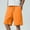 Orange, variant on HOMADLES Cargo Shorts for Men Elastic Waist Straight Leg Breathable Summer Zipper Pocket Rib Drawstring, Cargo Short Orange M
