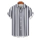 thumbnail image 4 of Mens Manga Corta Botón Abajo Camisas de Impresión Cuello Turndown Botón de Manga Corta Camisa 95% Poliéster 5% Spandex, Blusa Casual, 4 of 5