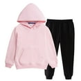 thumbnail image 1 of Robe Chandail à Capuchon Couleur Unie Décontractée Mode Chandail à Capuchon à Manches Longues et Pantalon Long Ensemble Deux Pièces, 1 of 5