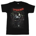 thumbnail image 1 of Marvel T-Shirt Homme Spider-Man Symbiote Costume Noir Imprimé Graphique Super-Héros, 1 of 2
