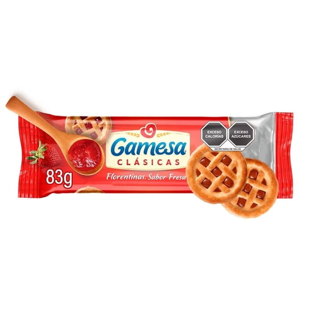 Galletas Gamesa Clásicas Florentinas sabor fresa 83 g | Walmart en línea