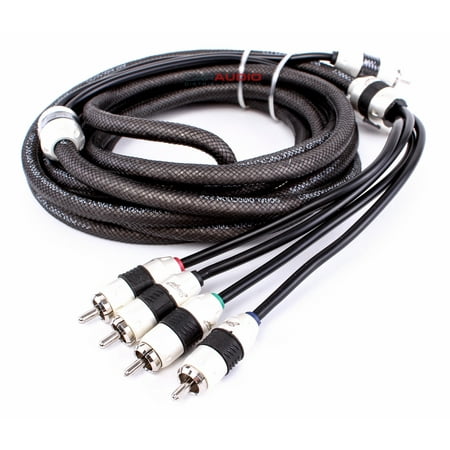 - Stinger SI8412 12 Foot 4 Channel 8000 Series RCA Interconnect Cable