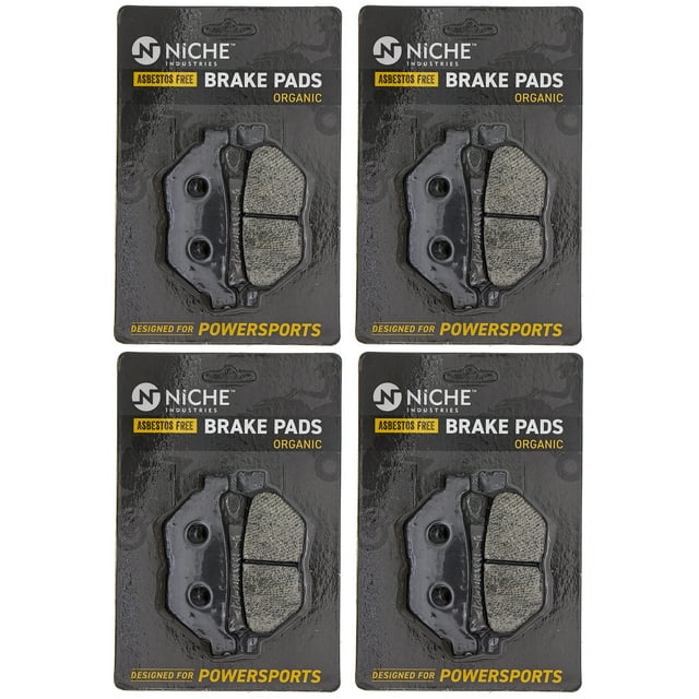 Niche Jeu de Plaquettes de Frein Arrière pour Moto Yamaha Bolt Organiques, Lot de 4 519-KPA2414D