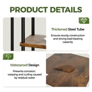Bamworld Tall Plant Stand Indoor 7 Tier Metal Plant Shelf With plant lights Black Plant Holder Large Plant Rack for Mutiple Plants Pots for Patio Garden Corner Balcony Living Room