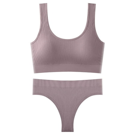 

Pedort Lingerie For Women Women s Lace Top with Panties 2 Piece Set Lingerie Pajama Set(Purple One Size)