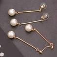 thumbnail image 1 of Boucles d'Oreilles Longues en Perles pour Femmes et Filles; Boucles d'Oreilles Pendantes Mignonnes pour Mariage Fête, 1 of 7