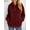 Red, variant on Spencer Womens Faux Sherpa Fuzzy Fleece Sweatshirt Loose Winter Warm Pullover Half Zip Oversized Hoodies with Pockets, Size M-3XL