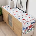 thumbnail image 4 of Independence Day Table Runner - 70 Inch Long, Kitchen Dining Table Runner Dresser Scarves, 4th of July Red Blue Stars Patriotic Farmhouse Decor for Coffee Tables Wedding Party Banquet, 4 of 8