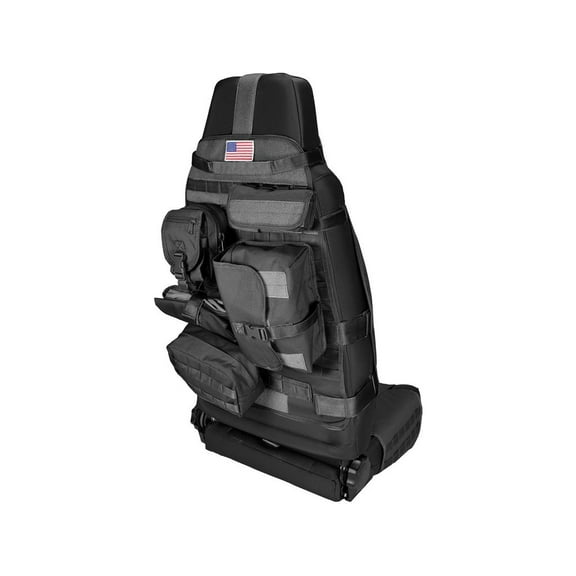 Rugged Ridge by RealTruck Seat Cover for Various Jeep Models | Front, Cargo, Black | 13236.01 | Compatible with 1976-1986 Jeep CJ; 1987-2024 Jeep Wrangler YJ/TJ/JK/JL; 2020-2024 Jeep Gladiator JT