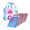 thumbnail image 2 of Fiudx Ofertas de la semana Libro de tela para niños, ciencia, educación y educación preescolar, libro de tela a prueba de roturas, libro de juguetes para bebés, 26 tarjetas de tela para bebés, 2 of 7