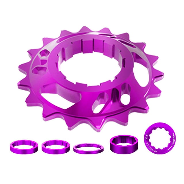 MYG Kit de Conversion de Volant d'Inertie à Vitesse Unique 18T Cassette Rouage, Pignon de Vélo de Route MTB