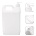 thumbnail image 4 of 5L Pump Bottles Sterilization Liquid Plastic Liquid Soap Cosmetics Chemical Storage Container (White), 4 of 8