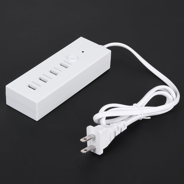 Puerto 4 Cargador USB 5V 2A Portátil EE. UU. Enchufe Inicio Viaje ...