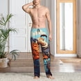thumbnail image 2 of Balery Colorful Travel Luggage Gear Pantalones de pijama para hombre, pijama ultraligero, pantalón de descanso-3X-Large, 2 of 6