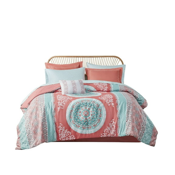 Gracie Mills Yvonne 8-Piece Boho Medallion Comforter Set with Sheets - GRACE-8783
