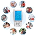 thumbnail image 4 of Estimulador muscular TENS + EMS recargable Easy@Home, 2 canales independientes, 20 niveles de intensidad, 8 tipos de masaje y 16 modos, masajeador electrónico de pulso portátil con certificación FSA d, 4 of 5