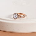 thumbnail image 4 of IGI Certified 4 Carat Round Shape Lab Grown Diamond Engagement Ring | 14K Rose Gold | Astoré Channel Glided Diamond Ring | FG-VS1-VS2 Quality Friendly Diamonds, 4 of 8