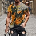 thumbnail image 2 of ZCFZJW Cute 3D Animal Print T-Shirts for Men Lightweight Casual Summer Short Sleeve Round Neck Graphic Tees Shrit Tops Trendy Holiday Outfit Clothes 2024 Multicolor#15 M, 2 of 5