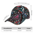 thumbnail image 5 of Kdxio Unisex Paisley Pattern Baseball Cap Unisex Washed Classic Adjustable Hat, 5 of 5